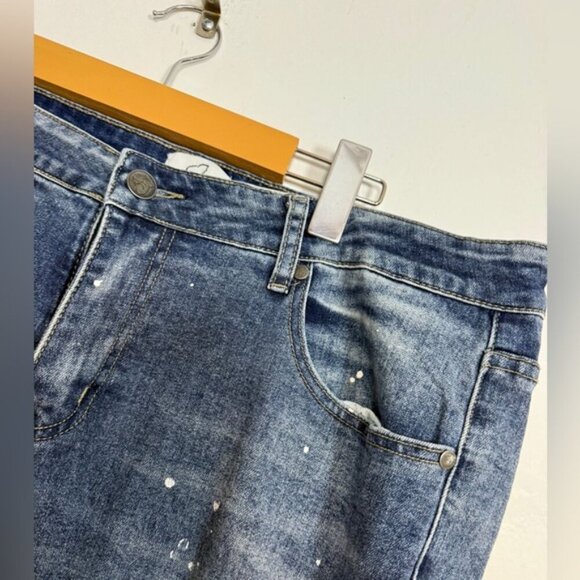 Kuwallatee Blue Paint-Splatter Denim Jeans Men’s Size 36 - Picture 10 of 10